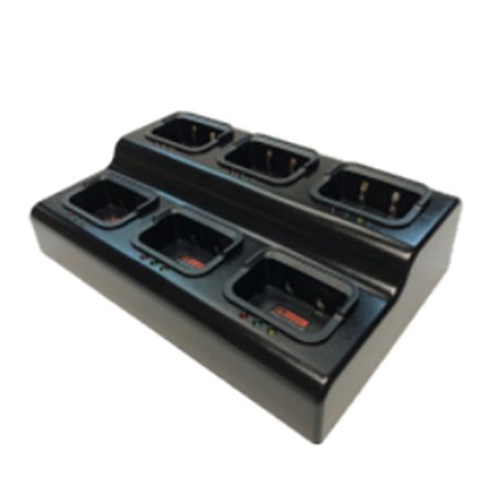 6 - Bay Desktop Charger, T03 - 00229 - AEAA for Tait TP2000 Series Radios - 49er Communications - Tait
