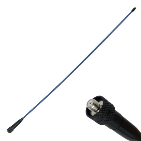 BigBoost 18 Inch Whip Antenna, VHF 148 - 174 MHz, Flush SMA - F for Motorola and BKR5000 - 49er Communications - BigBoost