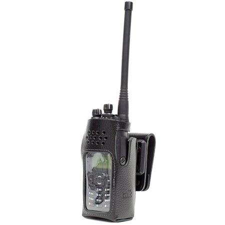 Black Leather Holster, T03 - 00038 - 0007 for Tait 16 Key TP93/94 Series Radios - 49er Communications - Tait