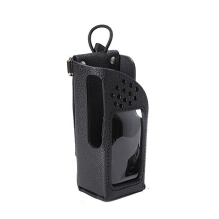 Black Leather Holster with Swivel Beltloop for Tait TP3000 Series Radios - 49er Communications - 49er Communications