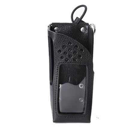 Black Leather Holster with Swivel Beltloop for Tait TP3000 Series Radios - 49er Communications - 49er Communications