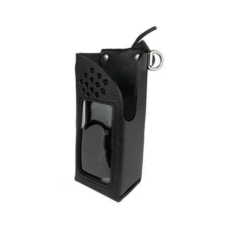Black Leather Holster with Swivel Beltloop for Tait TP3000 Series Radios - 49er Communications - 49er Communications