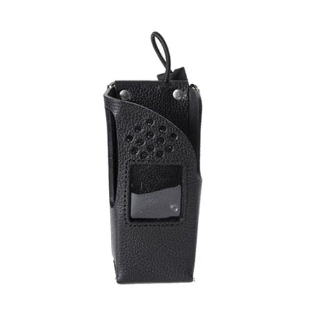 Black Leather Holster with Swivel Beltloop for Tait TP9400 Series Radios - 49er Communications - 49er Communications