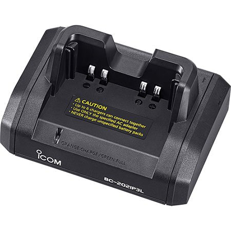 Single Desktop Charger BC202IP3AC for iCOM IP100/501 & ID - 31/51 Radios - 49er Communications - iCOM