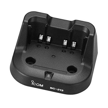 Single Desktop Charger, BC213 for iCom A16, IC - F1100, IC - F2000, IC - F2100, IC - V10 Radios - 49er Communications - iCOM