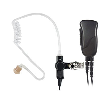 1 - Wire Surveillance Mic with Acoustic Tube Ear Piece for Motorola APX1000, XPR7550 & DP4400 Series Portables - 49er Communications - Miner Mic