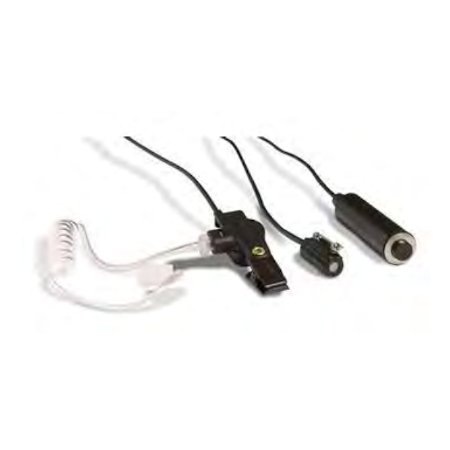 3-Wire Surveillance Mic, Black, Mini-Lapel, XL-AE6H for Harris XL-200P & XL-185P Series Radios - 49er Communications - Harris