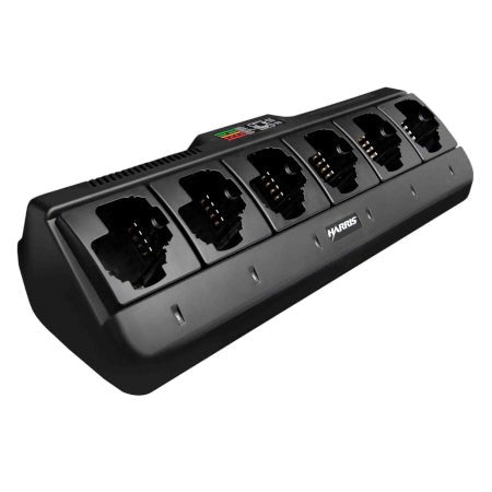 6 Bay Charger, XPCH5A Charges Li - Poly Batteries for XG - 100P - 49er Communications - Harris