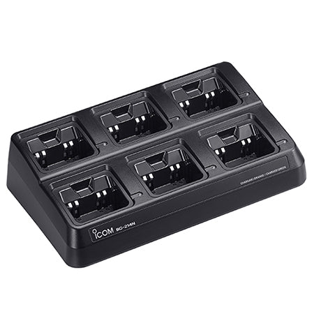 6 - Bay Desktop Charger, BC214NSAT for iCOM IC - SAT100 Radios - 49er Communications - iCOM