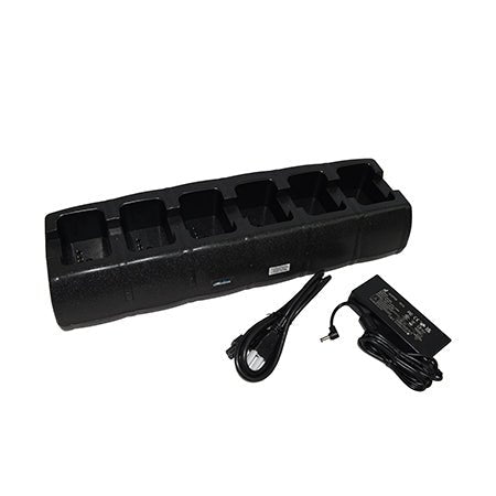 6 - Bay Desktop Charger for Tait TP8100, TP9300, TP9400, TP9600 Radios - 49er Communications - 49er Communications