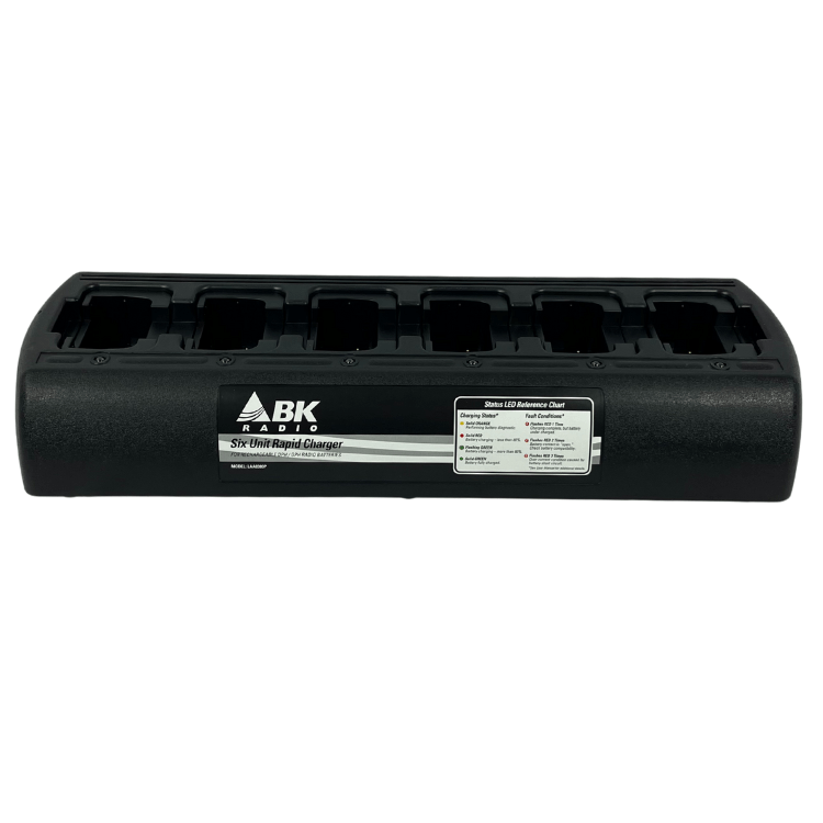 6 - Bay Desktop Charger, LAA0380P for DPH, GPH - 49er Communications - BK Technologies