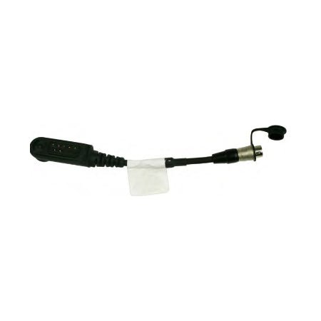 6 - Pin Hirose Adapter Cable, XN - CJ2U for Harris XG - 15P/25P/75P & XL - 45P/95P Radios - 49er Communications - Harris