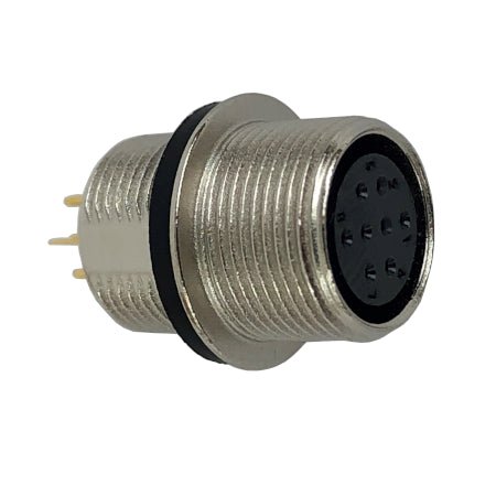 8 - Pin Threaded Microphone Connector for BK KNG - M - 49er Communications - BK Technologies