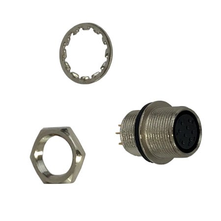 8 - Pin Threaded Microphone Connector for BK KNG - M - 49er Communications - BK Technologies