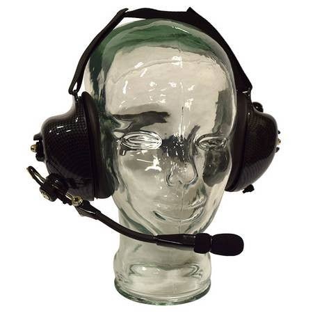 Behind the Head Headset, Dual Muff for DPH, GPH - 49er Communications - Miner Mic