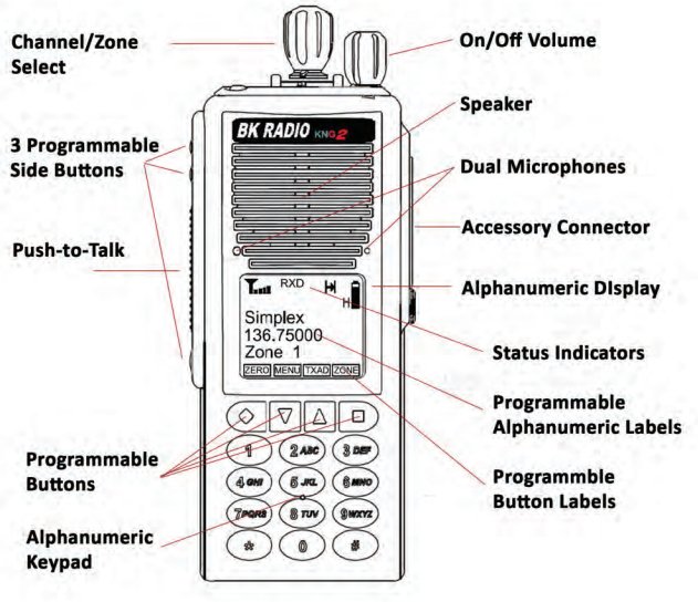 BK Radio KNG2 - P150 P25 Digital VHF Radio - DISCONTINUED - 49er Communications - BK Technologies