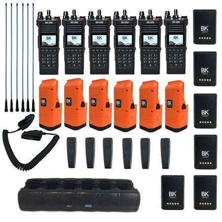 BKR5000 Wildland Radio Grab N Go Complete 6 Pack - 49er Communications - 49er Communications