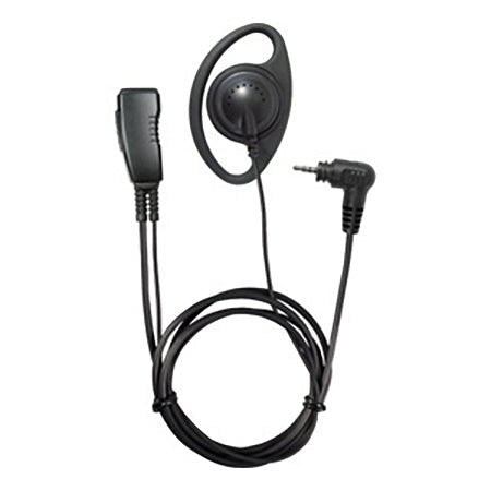 Commercial Lapel Mic with D - Hook Earphone for Motorola XPR3300, DEP550 & DP3661E Series Portables - 49er Communications - Miner Mic