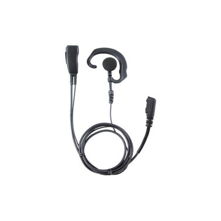 Commercial Lapel Mic with Ear Hook for Motorola XPR3300, DEP550 & DP3661E Series Portables - 49er Communications - Miner Mic