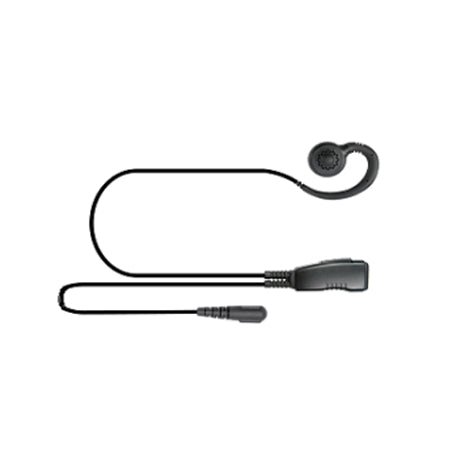 Commercial Lapel Mic with Soft Hook Earphone for Motorola XPR3300, DEP550 & DP3661E Series Portables - 49er Communications - Miner Mic