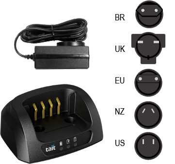 Desktop Charger, TP3000 - CH1 for Tait TP3000 Series Radios - 49er Communications - Tait