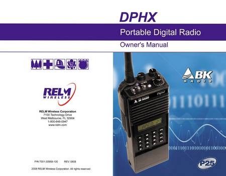 DPHX5102X Series Radios Owners Manual, 7001 - 30958 - 100 - 49er Communications - BK Technologies