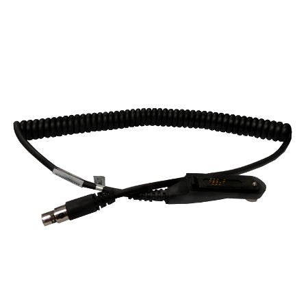 Dual Muff Headset Coiled Cord for BK KNG - P, KNG2 - P Handheld Radios - 49er Communications - Miner Mic