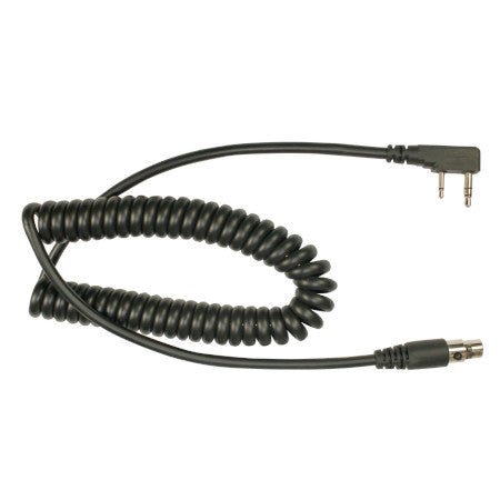 Dual Muff Headset Coiled Cord for Kenwood TK - 2100 & Relm RPU416 Series Portables - 49er Communications - Miner Mic