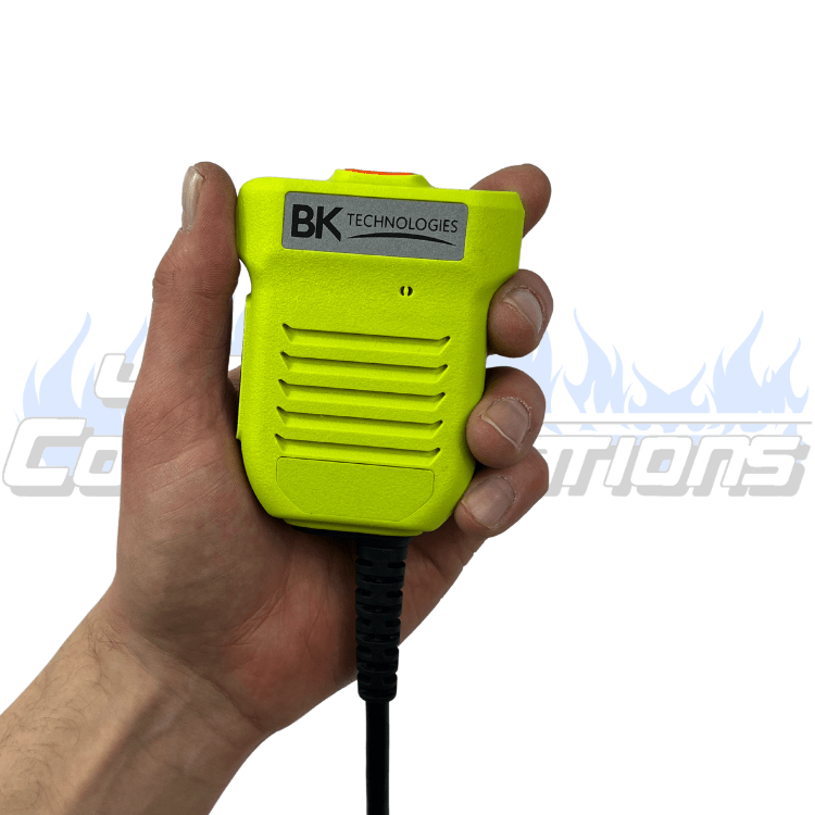 Fire Speaker Microphone (BKR0206) - High Heat Rated, Emergency Button - 49er Communications - BK Technologies