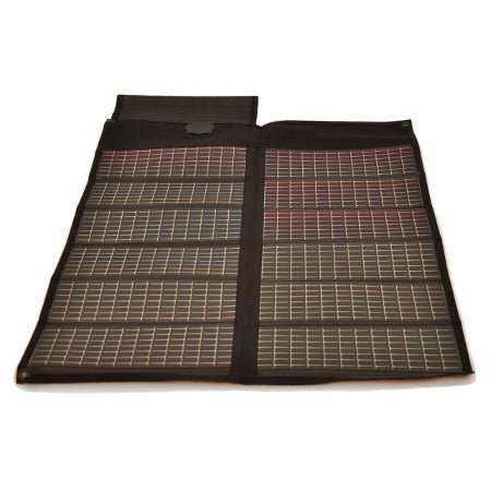 Foldable 10 - Watt Solar Panel with Cigarette Lighter Plug - 49er Communications - 49er Communications