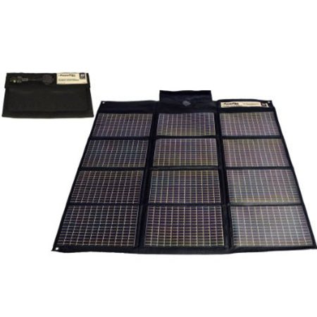 Foldable 20 - Watt Solar Panel with Cigarette Lighter Plug - 49er Communications - 49er Communications