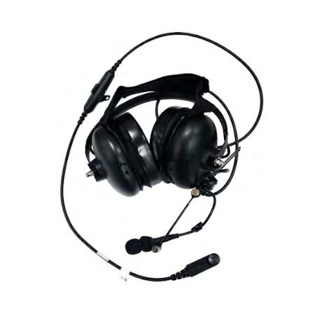 Heavy Duty BTH Headset, In - Line PTT, XL - AE1P for Harris XL - 200P, XL - 185P Series Radios - 49er Communications - Harris