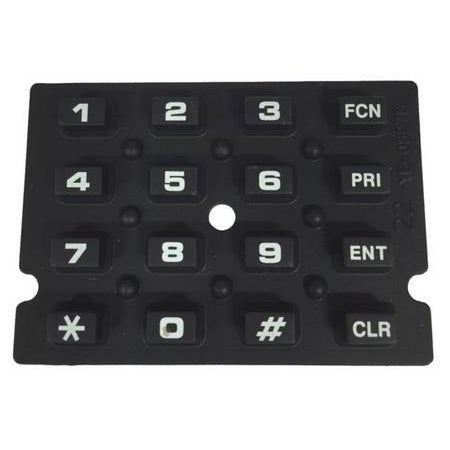 Keyboard/Display Assembly Silicon Numbered Keypad - DPH, GPH, EPH - 49er Communications - BK Technologies