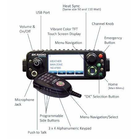 KNG - M APCO P25 Digital Dash Mount Mobile Radios - 49er Communications - BK Technologies