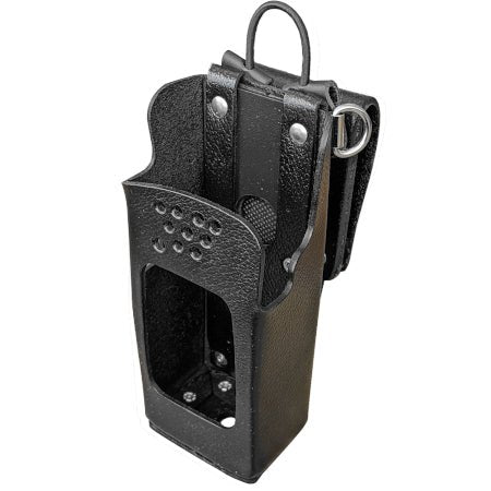 Leather Holster, Belt Loop, D - Rings for Harris P7300, XG - 25P, XG - 75P - 49er Communications - 49er Communications