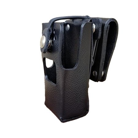 Leather Holster, Open Display for iCOM F1000/2000S & F1100/2100S Radios - 49er Communications - 49er Communications