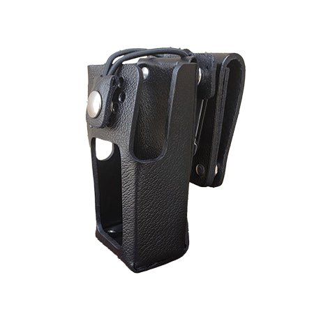 Leather Holster, Open Keypad for iCOM F1000/2000T & F1100/2100T Radios - 49er Communications - 49er Communications