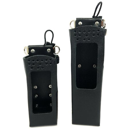 Leather Holster, Open Keypad, Use with Clamshell Battery for BKR5000 - 49er Communications - 49er Communications