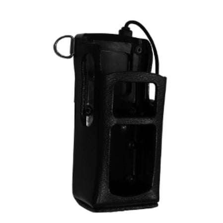 Leather Holster with Shoulder Strap, XL - HC4L for Harris XL - 200P Portable Radios - 49er Communications - Harris