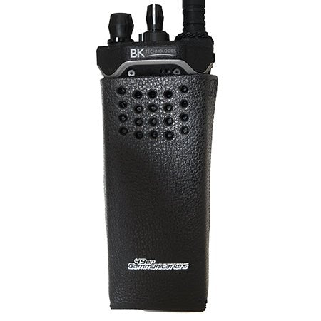 Leather Open Speaker Holster with D - Swivel and D - Rings BKR9000 Radios - 49er Communications - 49er Communications