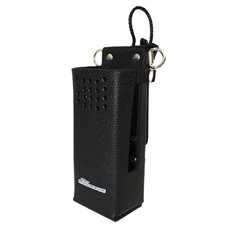 Leather Open Speaker Holster with D - Swivel and D - Rings BKR9000 Radios - 49er Communications - 49er Communications