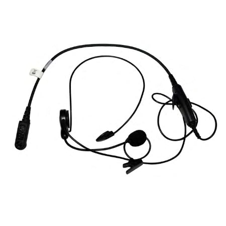 Lightweight BTH Headset, Dual Ear, In - Line PTT, XL - AE2C for Harris XL - 200P - 49er Communications - Harris