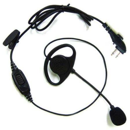 Medium duty lapel mic with Open D - Loop with Hytera 2 - Pin Connector - 49er Communications - Miner Mic