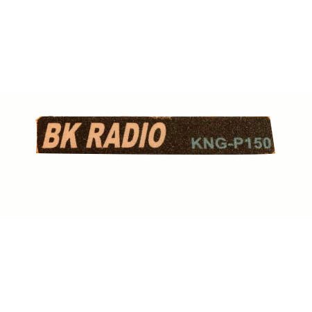 Name Plate Inlay Sticker for KNG - P150 Series Radios - 49er Communications - BK Technologies