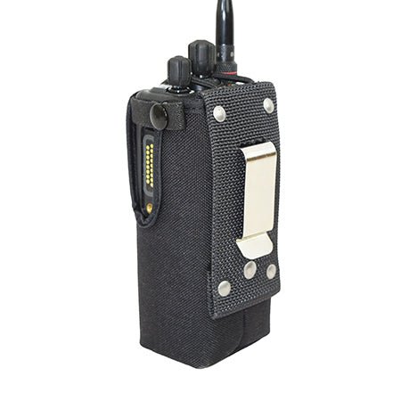 Nylon Holster with metal belt clip, Equivalent to KAA0451B for KNG Series Radios - 49er Communications - 49er Communications