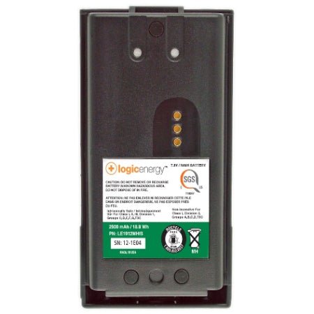 Rechargeable Intrinsically Safe Battery, 2500 MAh for Harris XG - 100P - 49er Communications - BadAss