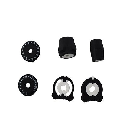 Replacement Volume Knob, Channel Knob and Collar for BKR5000 Radios - 49er Communications - BK Technologies