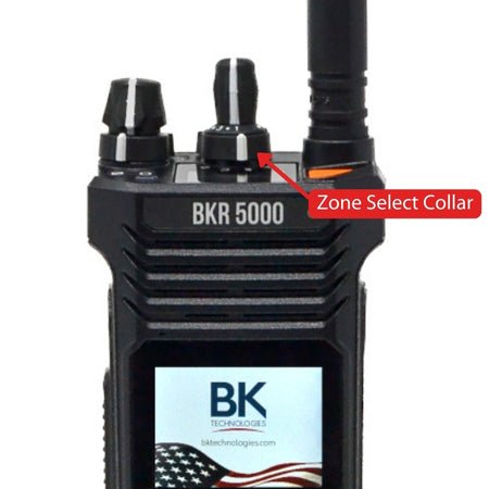 Replacement Zone Select Collar BKR0036 for Channel Knob on BKR5000 Radios - 49er Communications - BK Technologies