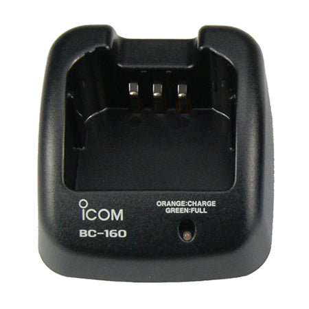 Single Desktop Charger, BC160 for iCom IC - A14 and IC - F3161/4161 Series Radios - 49er Communications - iCOM