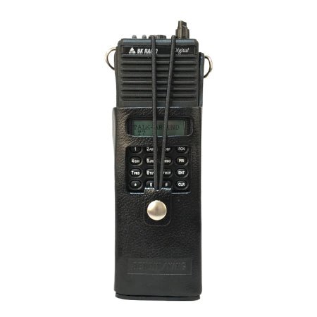 Standard Leather Holster with LCD Window, LAA0425 for DPH, GPH - 49er Communications - BK Technologies